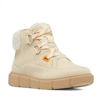 Sorel Explorer III Leren Enkellaarsjes beige