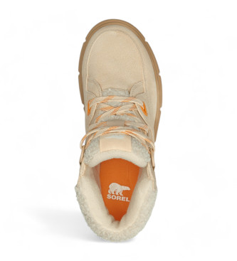 Sorel Explorer III Leren Enkellaarsjes beige