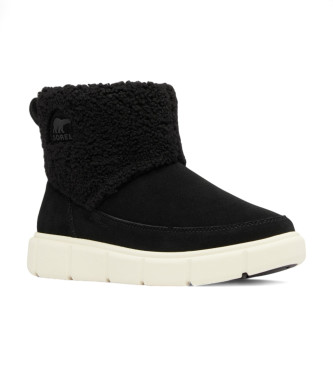 Sorel Botines de Piel Explorer III Slip-On Cozy negro