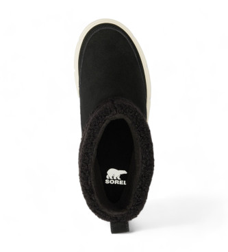 Sorel Botines de Piel Explorer III Slip-On Cozy negro