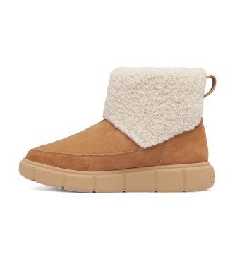 Sorel Explorer III Slip-On Cozy Leather Booties w kolorze brązowym