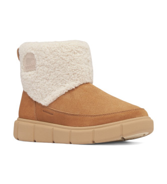 Sorel Explorer III Slip-On Cozy Leather Booties w kolorze brązowym