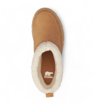 Sorel Stivaletti in pelle comodi slip-on marroni Explorer III