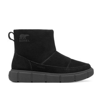 Sorel Explorer III Slip-On Leather Ankle Boots noir