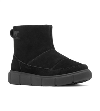 Sorel Explorer III Slip-On Leather Ankle Boots noir