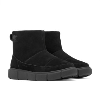 Sorel Explorer III Slip-On Leather Ankle Boots preto