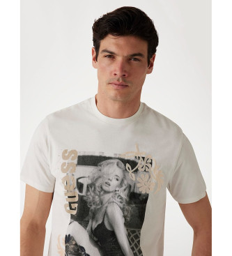 Guess Film T-shirt gebroken wit