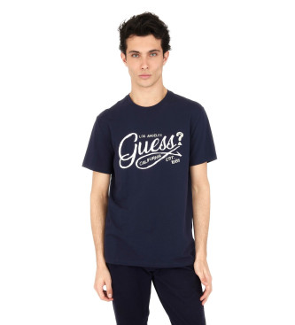 Guess Logo-T-Shirt navy