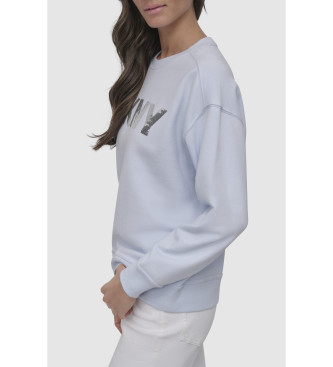 DKNY Blaues schmales Sweatshirt