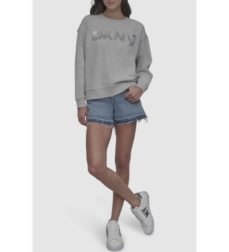 DKNY Graues Sweatshirt Slim