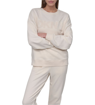 DKNY Sudadera Clasic blanco roto