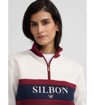 Silbon Izrazito bela retro jopica s šiltom