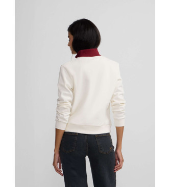 Silbon Izrazito bela retro jopica s šiltom