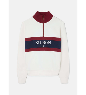 Silbon Izrazito bela retro jopica s šiltom