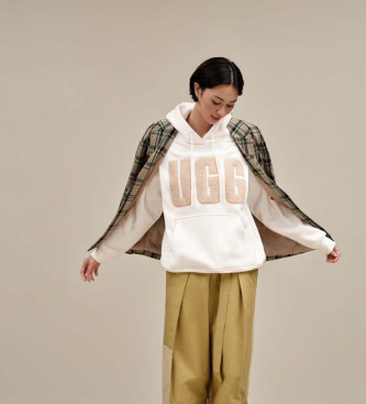 UGG Camisola King Sweatshirt UGGfluff Logo branco