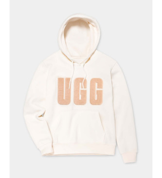 UGG Kralj Mikina UGGfluff z logotipom bela