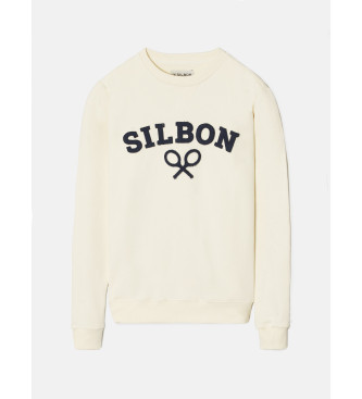 Silbon Sweatshirt racket medium beige