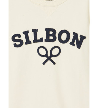 Silbon Sweatshirt racket medium beige