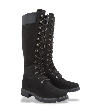 Timberland Botas de couro Premium pretas