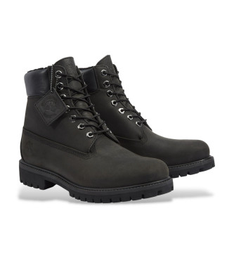 Timberland Premium 6 tums snrknga i lder Svart