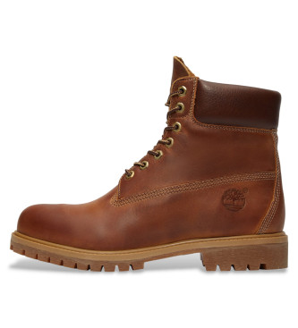 Timberland Stivaletti in pelle marrone premium da 6 pollici