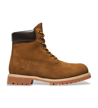 Timberland 6 Inch Premium Waterproof Leather Booties Brown