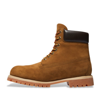 Timberland 6 Inch Premium Waterproof Leather Booties Brown