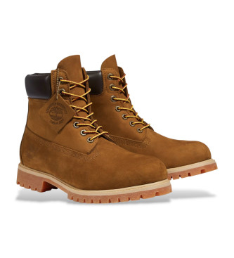 Timberland 6 Inch Premium Waterproof Leather Booties Brown
