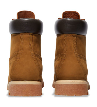 Timberland 6 Inch Premium Waterproof Leather Booties Brown