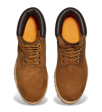 Timberland 6 Inch Premium Waterproof Leather Booties Brown