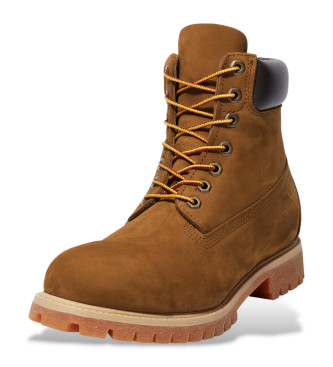 Timberland 6 Inch Premium Waterproof Leather Booties Brown