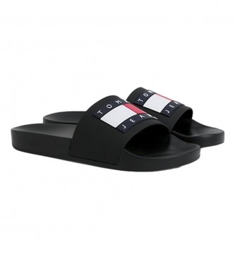 Tommy Jeans Chanclas Pool negro
