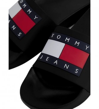 Tommy Jeans Klapki basenowe czarne