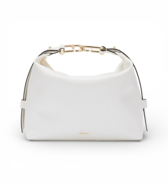 Furla Borsa a mano Tonie in pelle bianco sporco