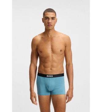 BOSS Confezione da 3 boxer blu, grigio, nero