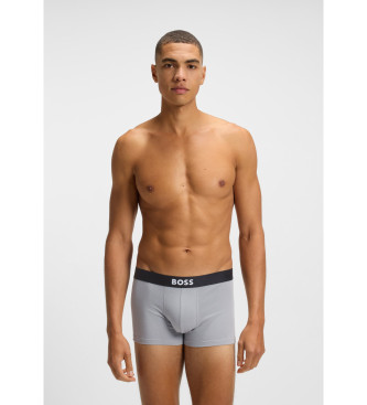 BOSS Confezione da 3 boxer: uno blu navy, grigio, verde