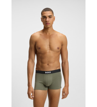 BOSS Confezione da 3 boxer: uno blu navy, grigio, verde