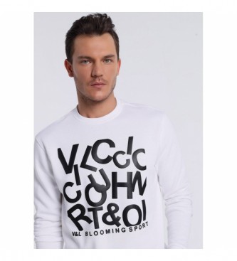 Victorio & Lucchino, V&L Sweatshirt com gola box branca