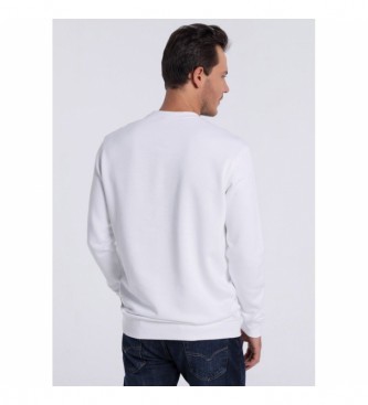 Victorio & Lucchino, V&L Sweatshirt avec col box blanc