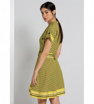 Victorio & Lucchino, V&L Krótka żółta sukienka