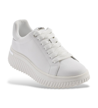 DKNY Lobeco lder-sneakers hvid