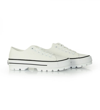 Lois Jeans Klassiske sneakers i lrred hvid