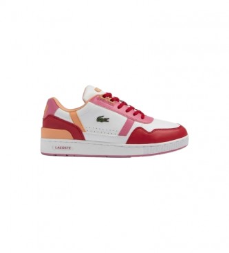 Lacoste Lacoste T-Clip junior leather shoes pink, white