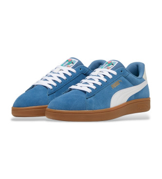 Puma Leren sportschoenen Puma Smash 3.0 blauw