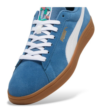 Puma Baskets en cuir Puma Smash 3.0 bleu