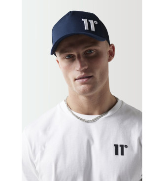 11 Degrees Trucker Visor Cap med navy-logo