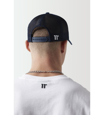 11 Degrees Trucker Visor Cap med navy-logo