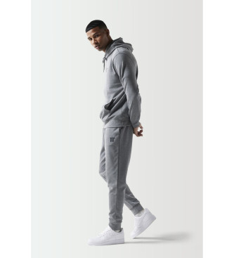 11 Degrees Spodnie Jogger Core Slim Fit w kolorze szarym