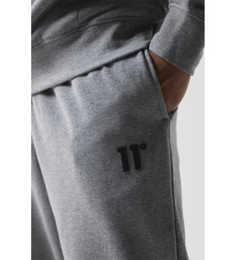 11 Degrees Spodnie Jogger Core Slim Fit w kolorze szarym