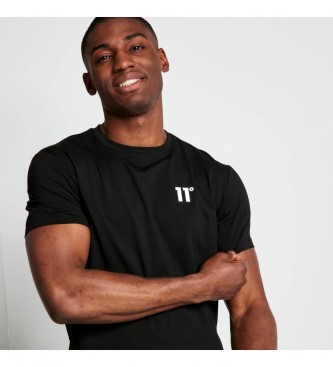 11 Degrees Muscle Fit T-shirt zwart